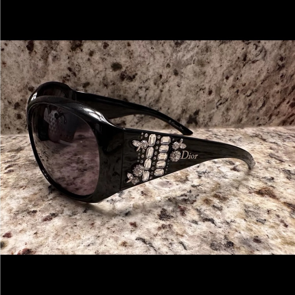 Dior Black Sunglasses with bling 💎 - Picture 2 of 10